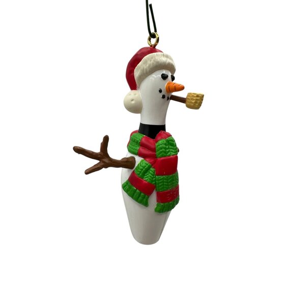 Vintage Hallmark 1997 Keepsake Ornament Snow Bowling Pin Snowman QX6395 - Picture 4 of 8